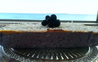 Blueberry, Coconut & Peanut Butter “Cheesecake”